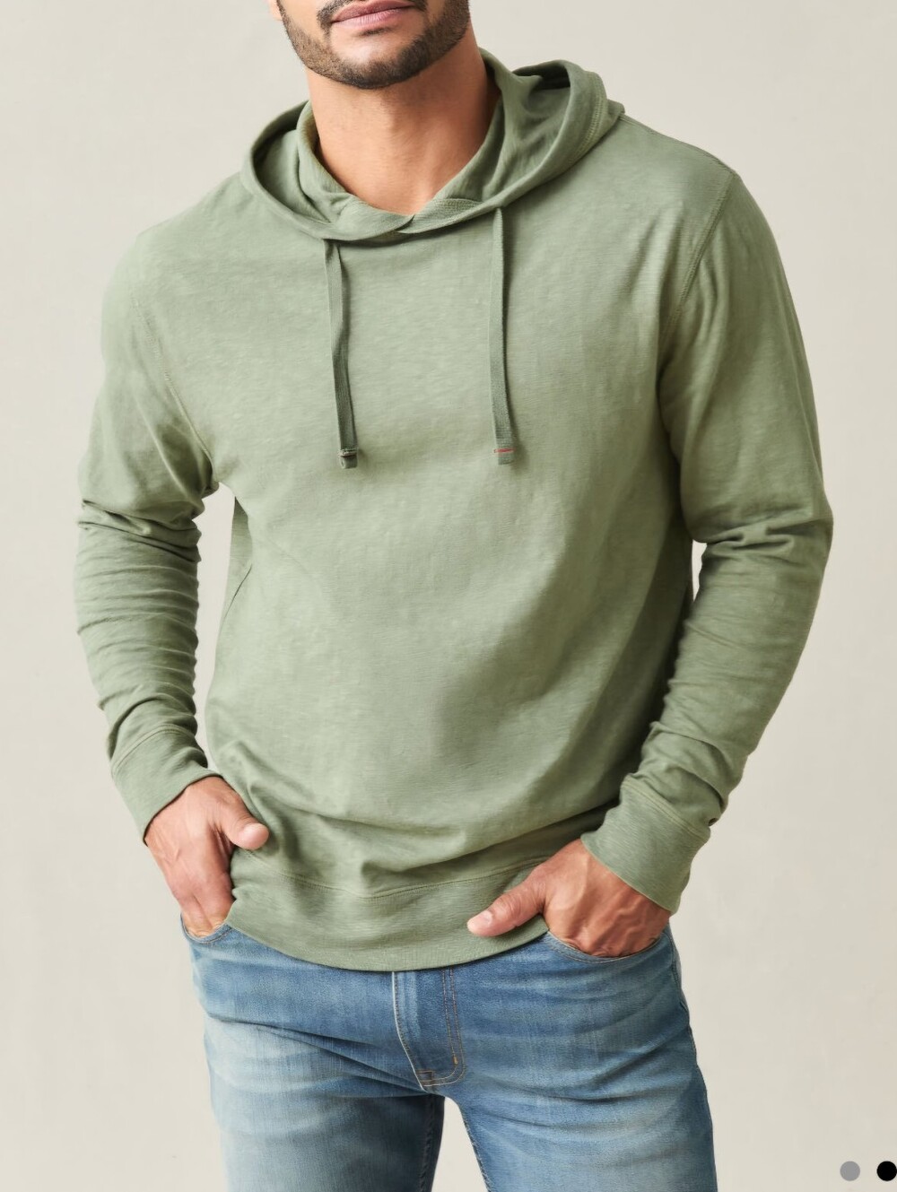 American Giant Lightweight Hoodie Men's Large Green Sweatshirt NWOT